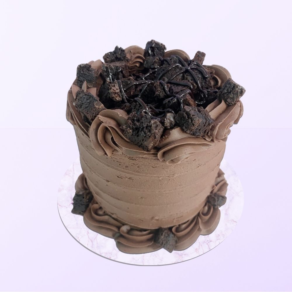 Dark Chocolate Brownie Cake