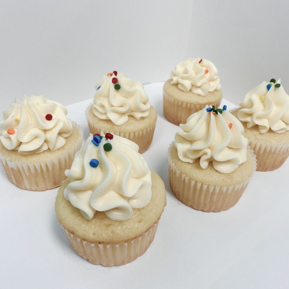 Vanilla Birthday Cupcakes