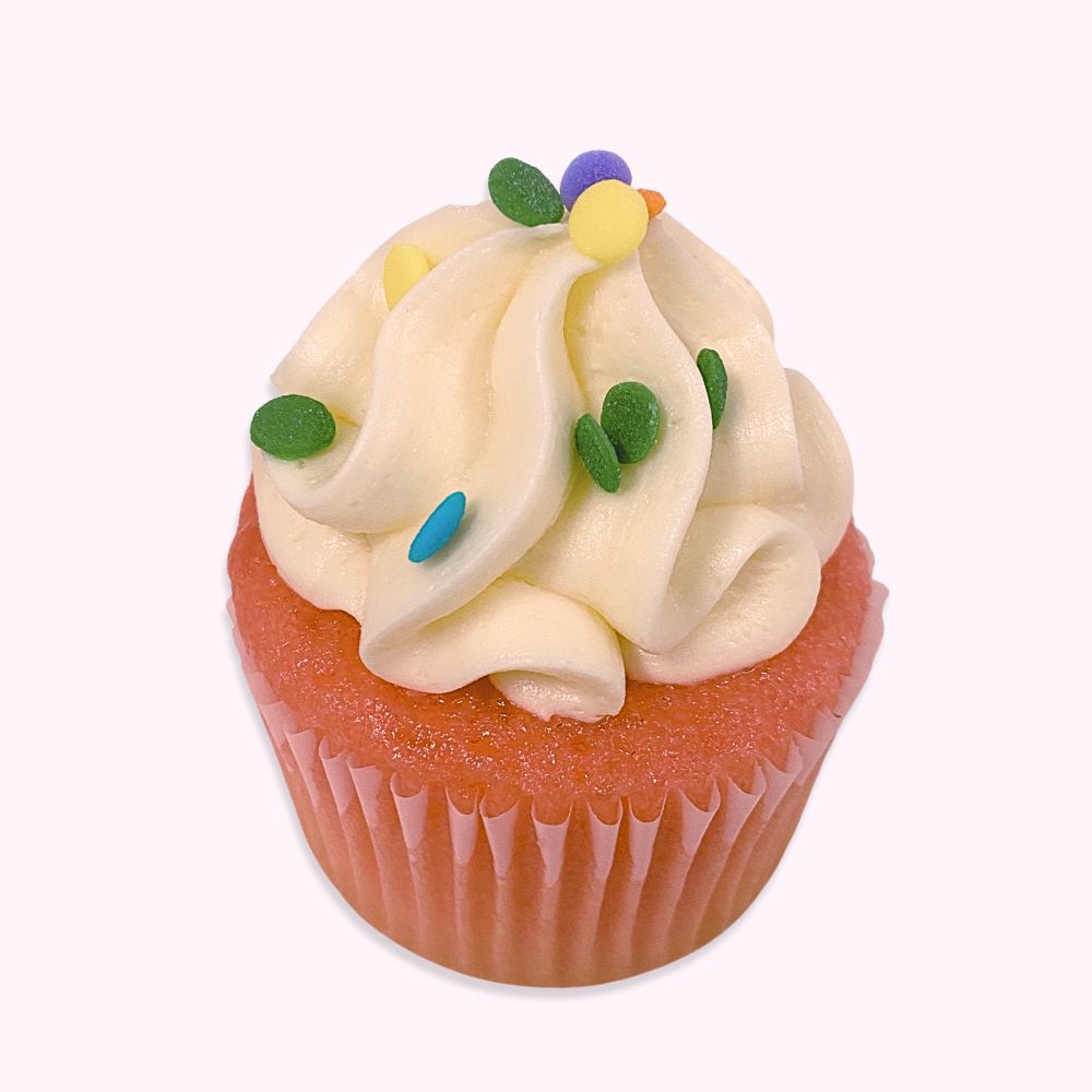 Strawberry Birthday Cupcakes