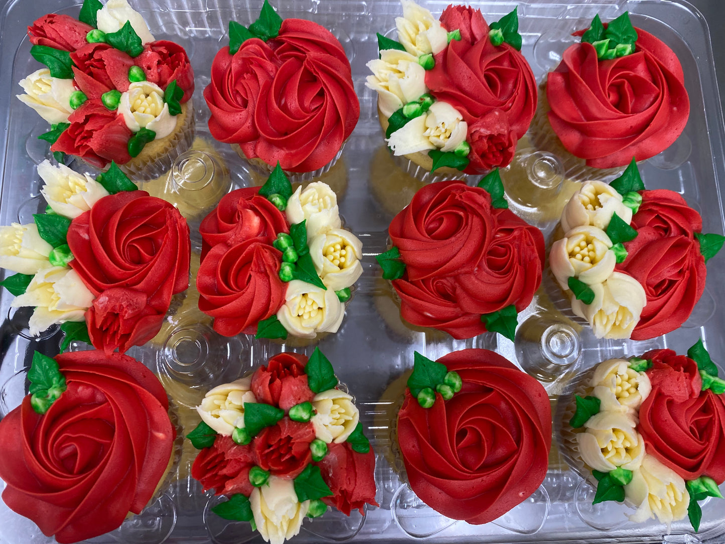 Rose & Tulip cupcakes
