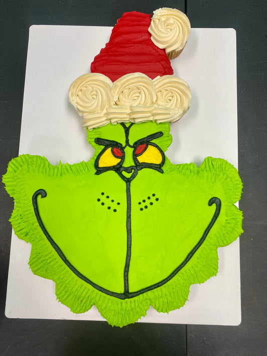 Grinch pull apart, cupcakes