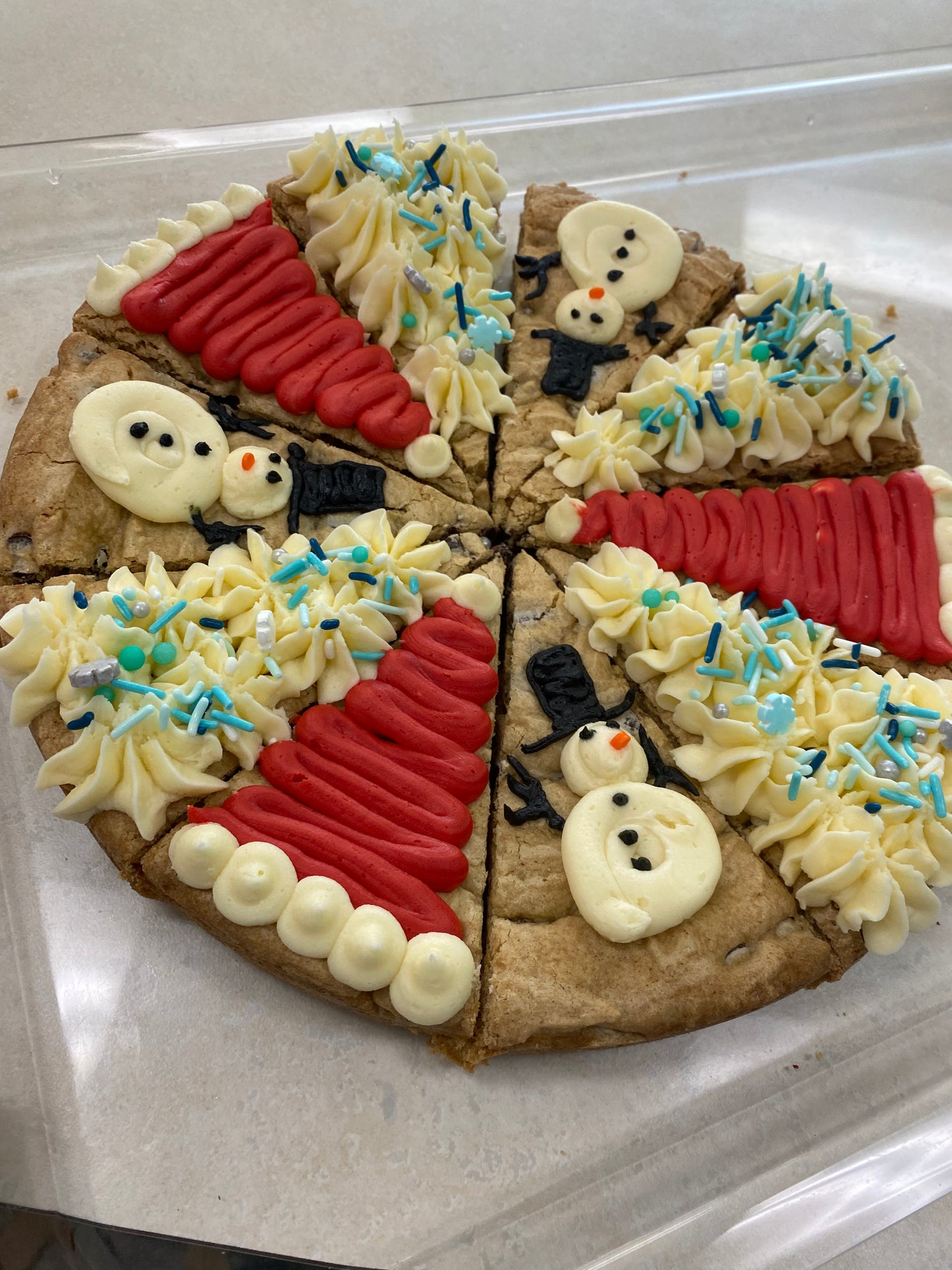 Christmas 10” cookie cake ￼
